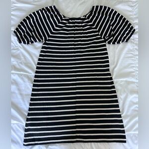 J.Crew Striped Jersey Puff Sleeve dress, size small
